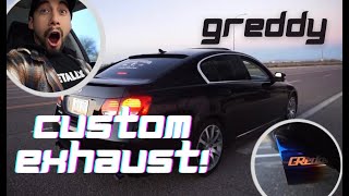 Lexus GS460 V8 Gets True Dual X-Pipe Exhaust!! *LOUD