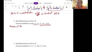Math Analysis HL Unit 1 Video 27: Proof by contradiction; counterexample disproof prac 1-8 (Ch 1.3B)