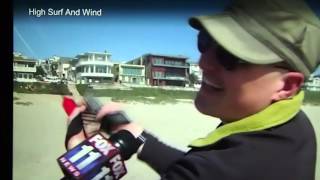 Fox 11 Weather Report Manhattan Beach 25th April 2016