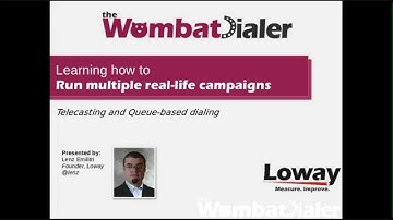 WombatDialer Telecasting and Queue-based Dialing Tutorial