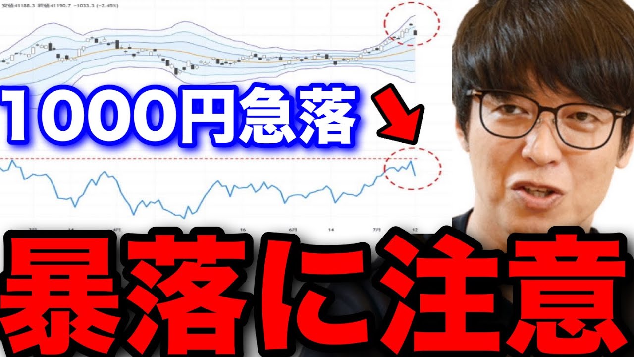 【テスタ】※速報※日経平均1000円下げ 1万円下げる可能性 #テスタ切り抜き #NTT #レーザーテック #半導体 #グロース #バリュー #高配当 #少資金