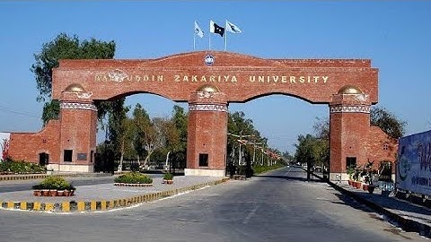Bzu university Multan  bahadudin zakriya university Multan
