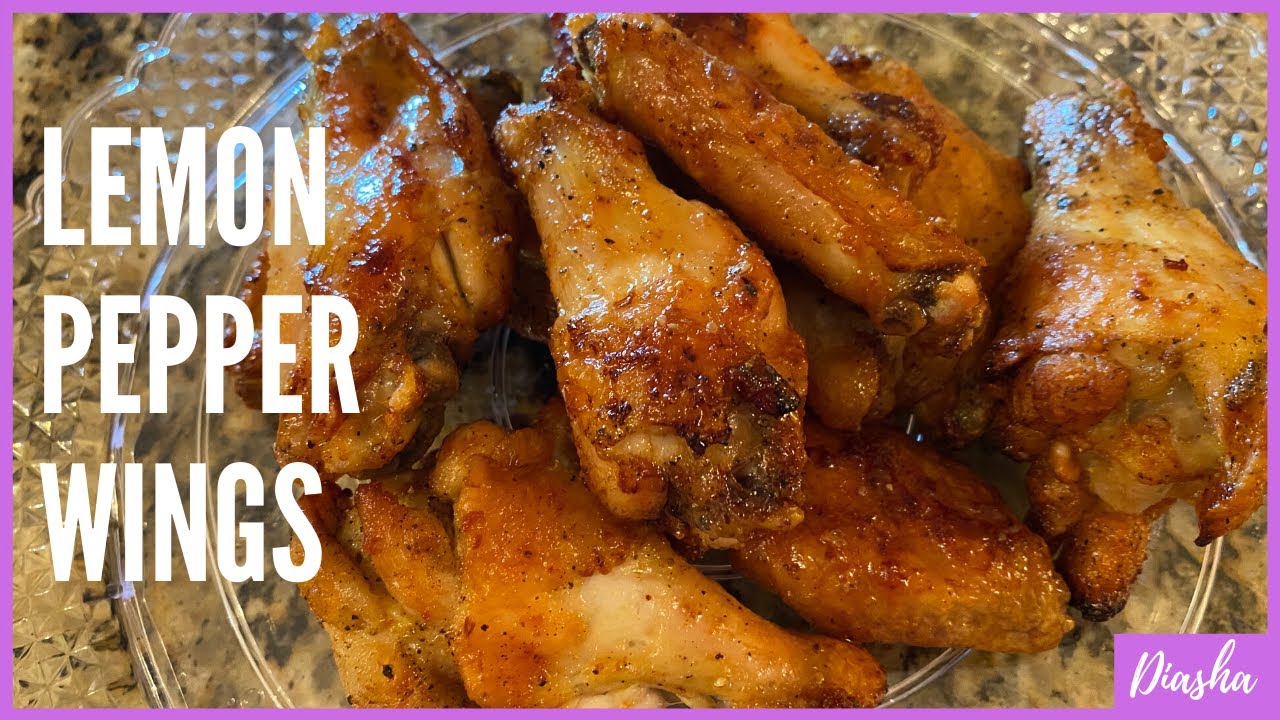 How To Make Lemon Pepper Wings in Air Fryer I Easy Lemon Pepper Wings