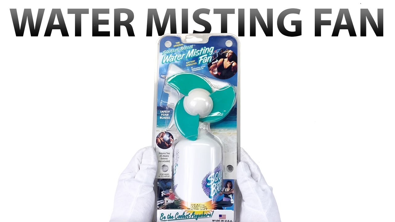 Video thumbnail — UNBOXING A VINTAGE PORTABLE FAN! (Squeeze Breeze Water Misting Fan)