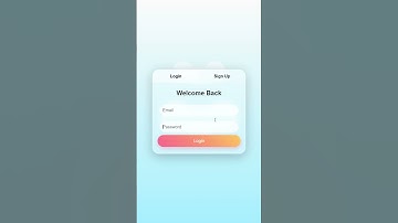 Create Login/Signup Form with HTML,CSS,JS |#shorts #coding #trend #frontend #website #css #minivlog