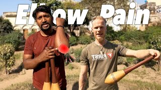 How To Stop Elbow Pain With Indian Clubs | Golfers Elbow | Tennis Elbow