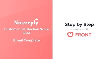 Inserting Nicereply CSAT survey into Front signature