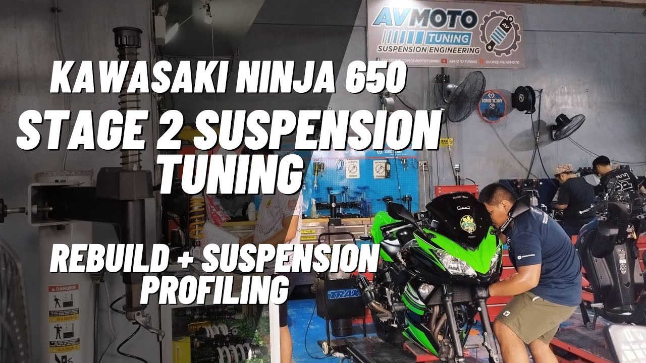 STAGE 2 SUSPENSION TUNING | AV MOTO | KAWASAKI NINJA 650