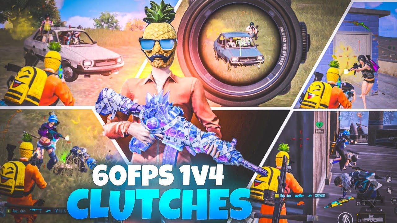 Best bgmi 1v4 clutch 60FPS ? | Fastest 1v4 clutch pubg Mobile | 1 vs 4 ...