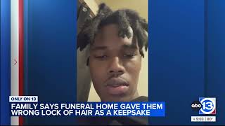 Funeral home mix-up leaves grieving family without treasured keepsake of killed 19-year-old