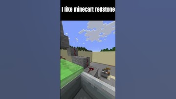 I like Minecart redstone #redstone #minecraft #minecart #minecraftshorts