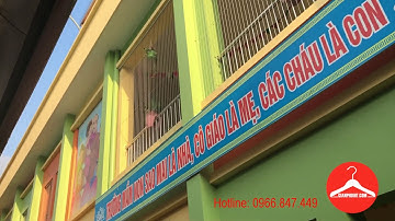 Lắp đặt lưới an toàn trường mầm non Sao Mai - Kiêu Kỵ Gia Lâm [Tel: 0966847449 ]