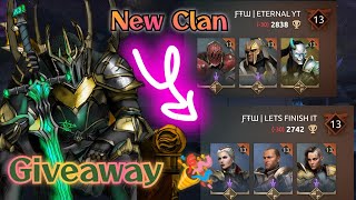 FIGHTS AGAINST "NEW" F.T.W CLAN 🔥 In Shadow Fight Arena + KOTL Shards + Skin Giveaway ✨ | Unity SFA