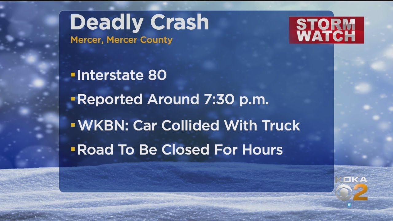 At Least 2 Dead After I-80 Crash In Mercer County - YouTube