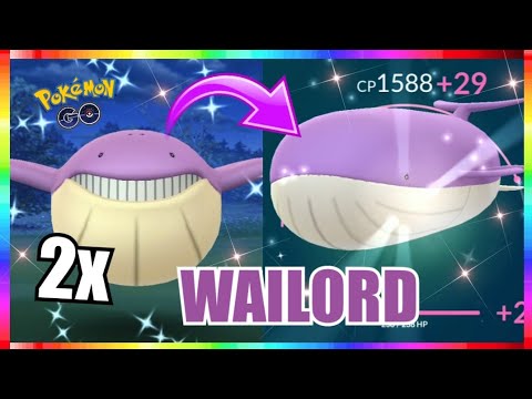 pokemon go neue pokemon 2019 2x SHINY WAILMER FOUND + SHINY WAILORD EVOLUTION in Pokemon Go! MAXING OUT