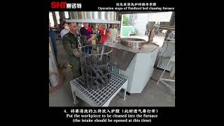Fluidized bed cleaning furnace