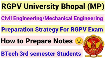 RGPV BTech 3rd semester Exam 2022 || Civil Engineering || Mechanical Engineering || Exam Prepration