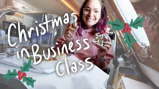 I spent Christmas Day on an Emirates flight in Business Class 🎄