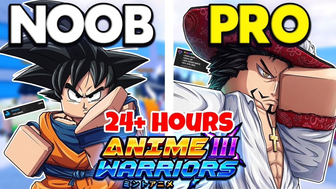 I Went From Noob To Pro in 24+ Hours in Anime Warriors 3! (Episode 1 ...