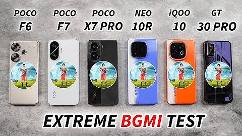 Poco F7 / X7 Pro / F6 / iQOO Neo 10 / Neo 10R / Infinix GT 30 Pro Extreme BGMI Test 🔥