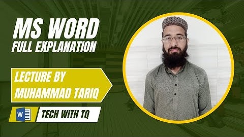 MS Word Full Course for Beginners | Learn Computer Skills Easily | Tech with TQ