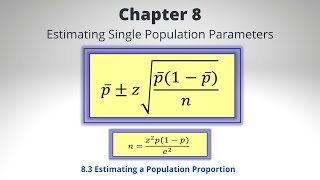 Chapter 8.3 - Estimating a Population Proportion