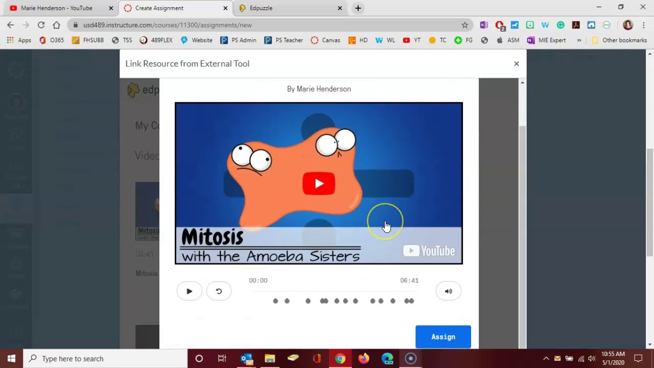 Canvas EdPuzzle Assignments in Your Canvas Course YouTube