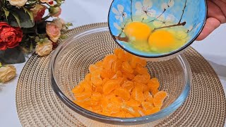 Mix an egg with a tangerine and you will be shocked by the result! No water, no milk.