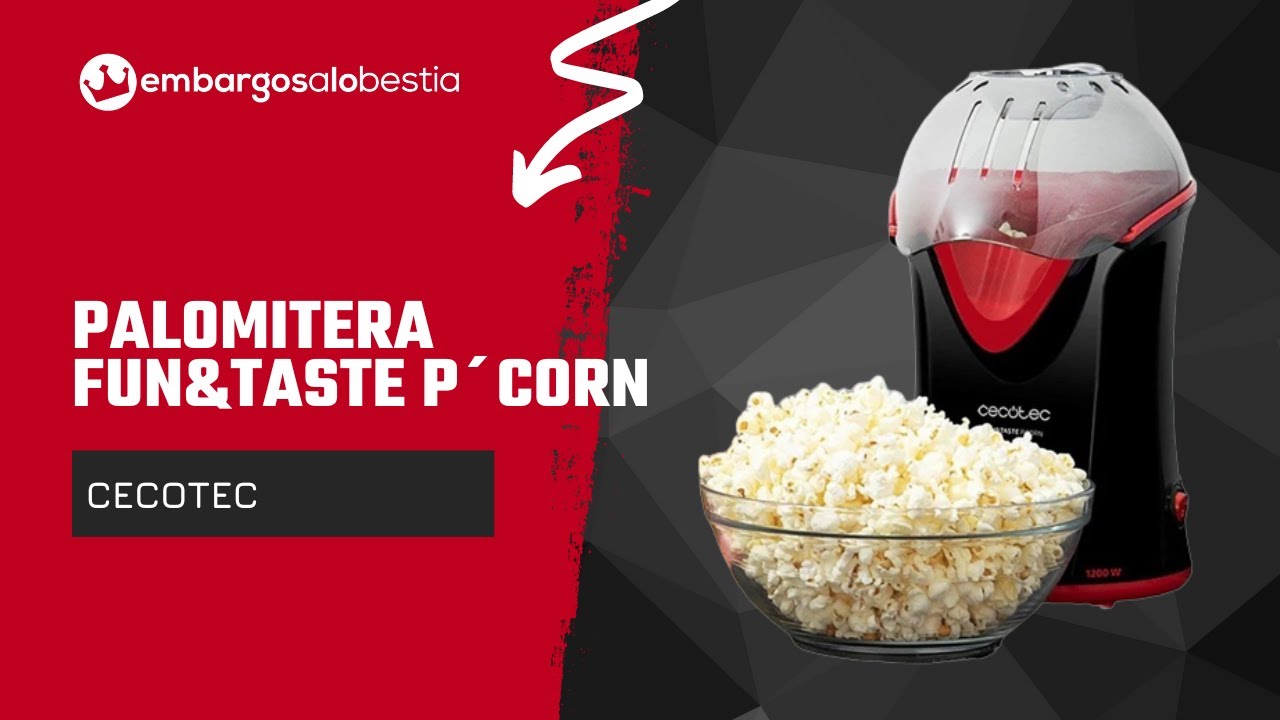 Fun&Taste P'Corn Easy Palomitero / Máquina de palomitas Cecotec