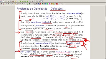 Algoritmos Aproximativos - UFC - Classes de Aproximabilidade para Problemas de Otimização