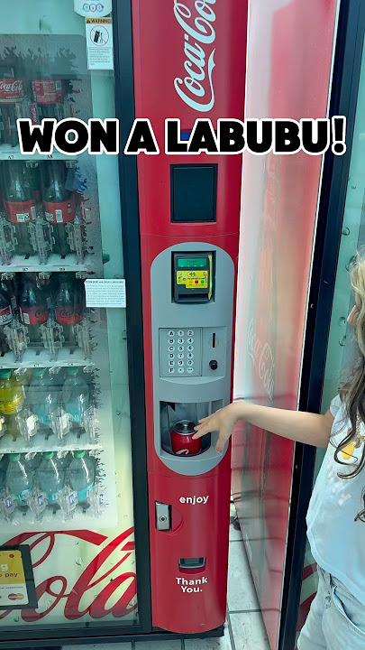 Secret Coca-Cola Vending Machine 🥤✨ I Won Labubu Toy Surprise! 🐰💖#labubu #popmart #blowup