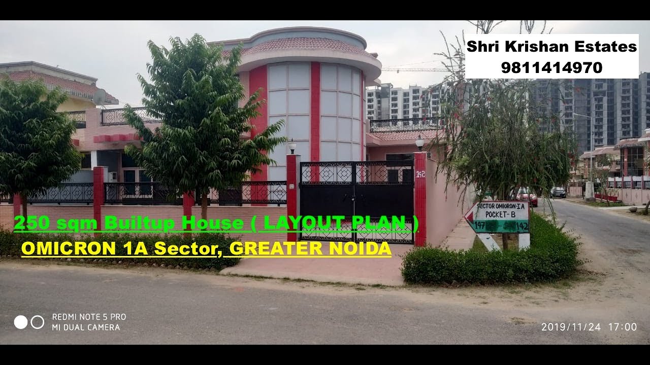 Omicron 1A sector: 250 sqm Built up House ( Villa ) in Greater Noida @ 9811414971