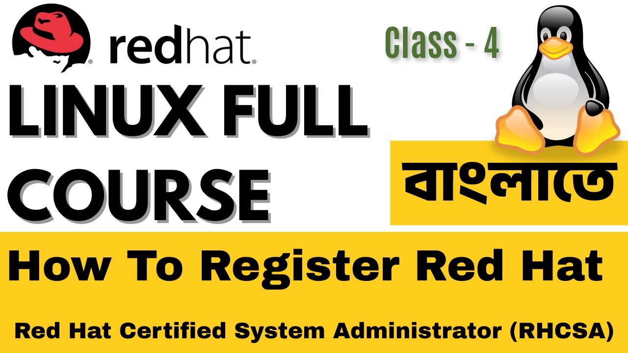 How to Register Red Hat Enterprise Linux (RHEL) Server | Linux tutorial ...
