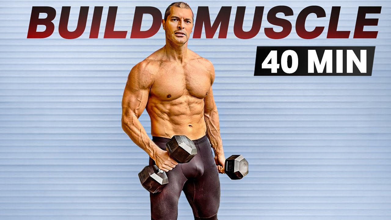 40-Minute Full Body Dumbbell Workout 💪 Build Lean Muscle at Home