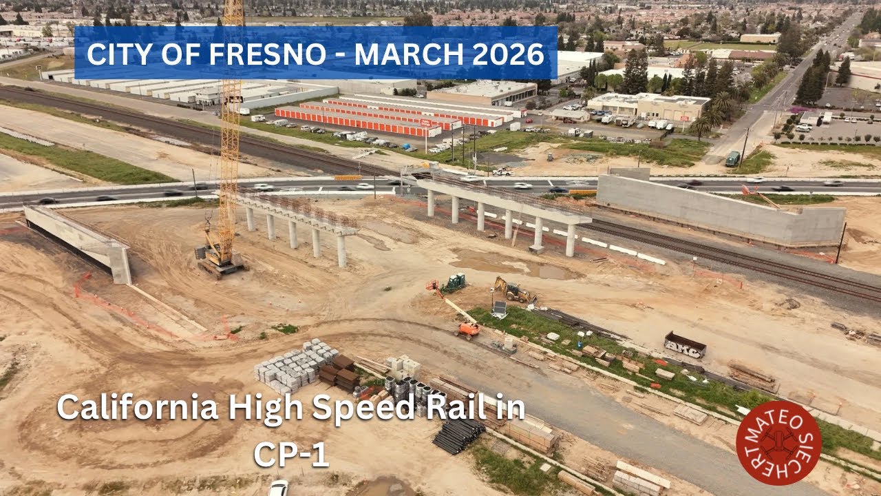 All Substructure Work DONE at Shaw! - California High Speed Rail in Fresno (3/7/26)