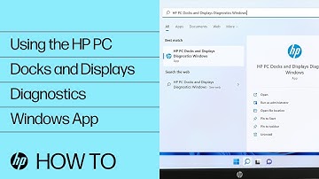 Using the HP PC Docks and Displays Diagnostics Windows App | HP Computer Service | HP Support