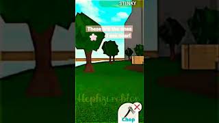 Chopping all the trees I see near the wood cutting area🌴🌿💫   || bloxburg 💥 || 💕🧁⚡⭐🌸💫