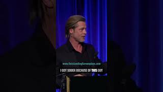 Brad Pitt thanks Bradley Cooper for getting him sober