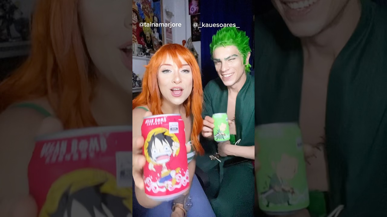 Zoro e Nami - Refrigerante de One Piece - One Piece Cosplayers #onepiece #onepiececosplay