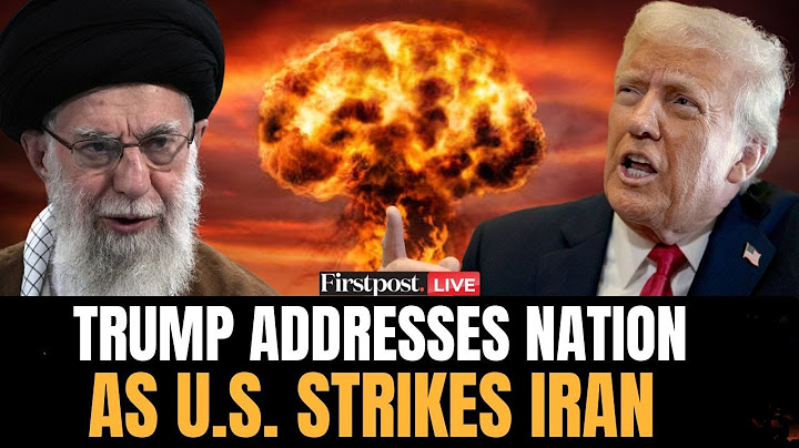 Trump Speech LIVE: Trump's BIG Announcement as US Attacks Iran | Trump Attacks Iran |Israel Iran War