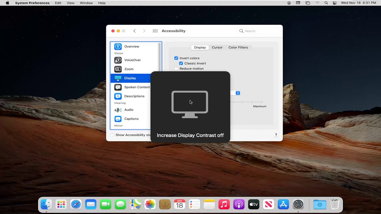 How to Invert the Mac Screen Colors in Mac OS X