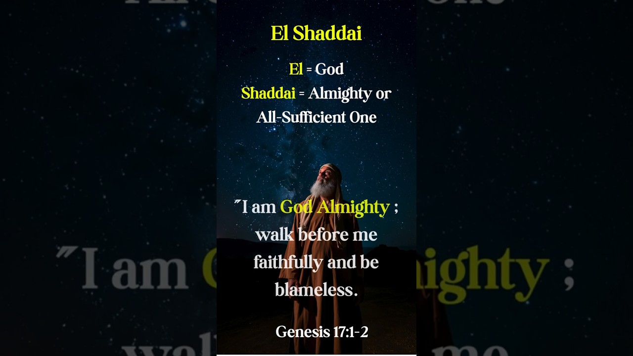"God said to Abram — I Am Almighty!" Genesis 17:1-2 I 