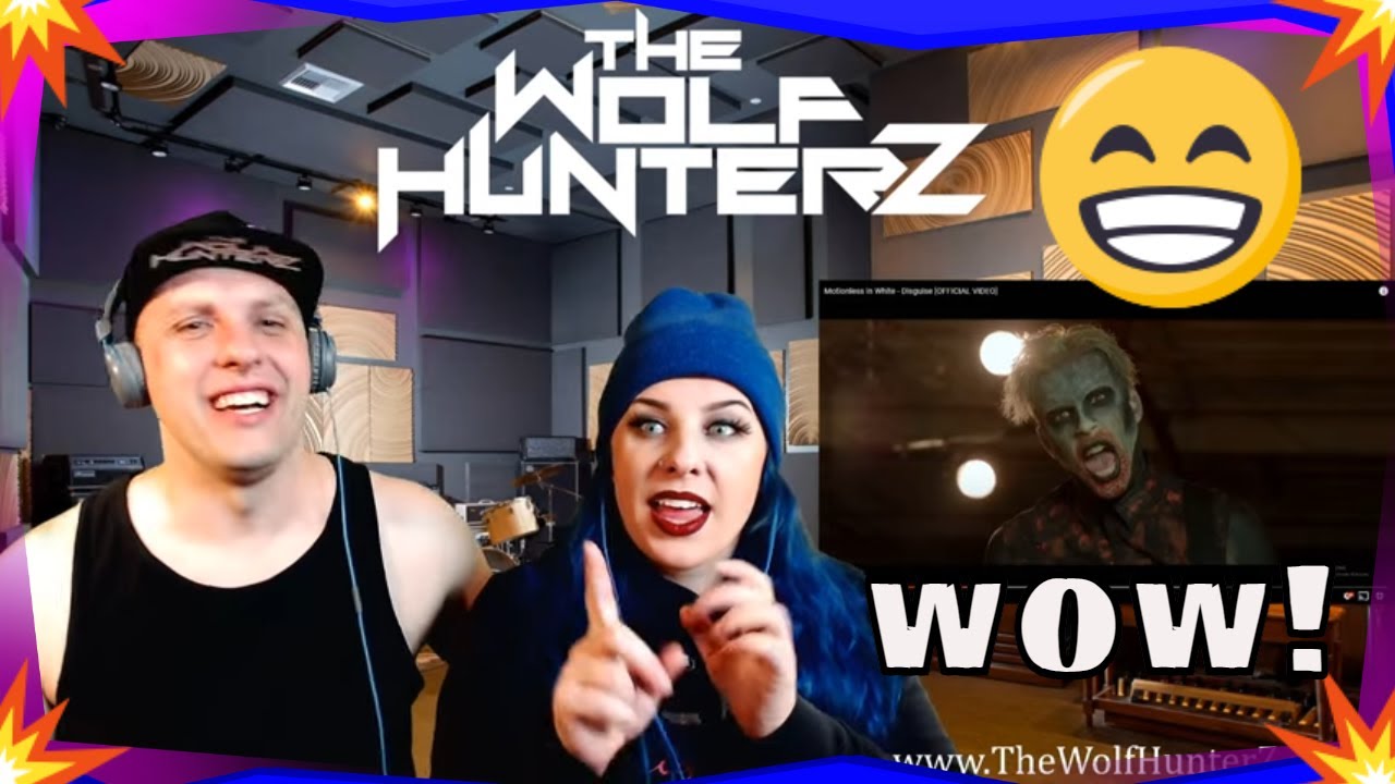 Motionless in White - Disguise [OFFICIAL VIDEO] THE WOLF HUNTERZ Reactions