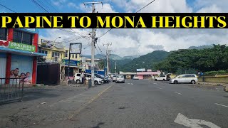 Driving From The University Town Of Papine To The Mona Heightd Community Kingston Jamaica