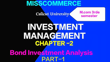 M.com 3rd sem|Investment management | Chapter-2 | Part-1 