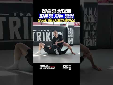 레슬링 상대로 파운딩 치는 비결(feat. 피니시보다 베이스)