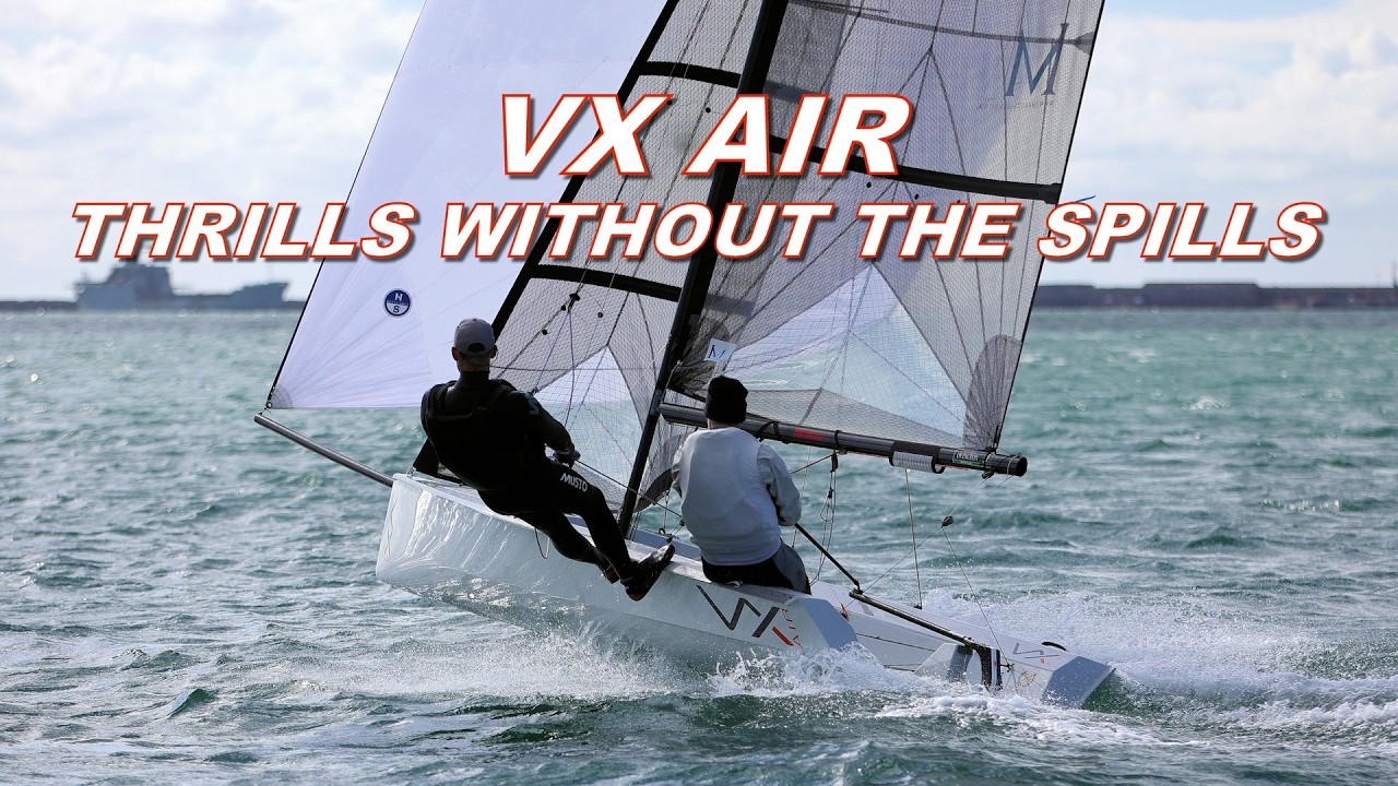 ⁣Thrills without the Spills! Test sailing the VX Air on Portland Harbour