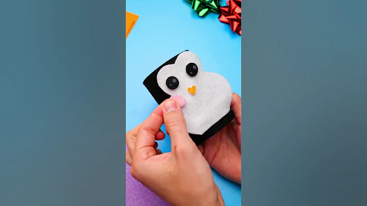 🎄 Make a CUTE Penguin Candy Holder! #shorts #familyfun