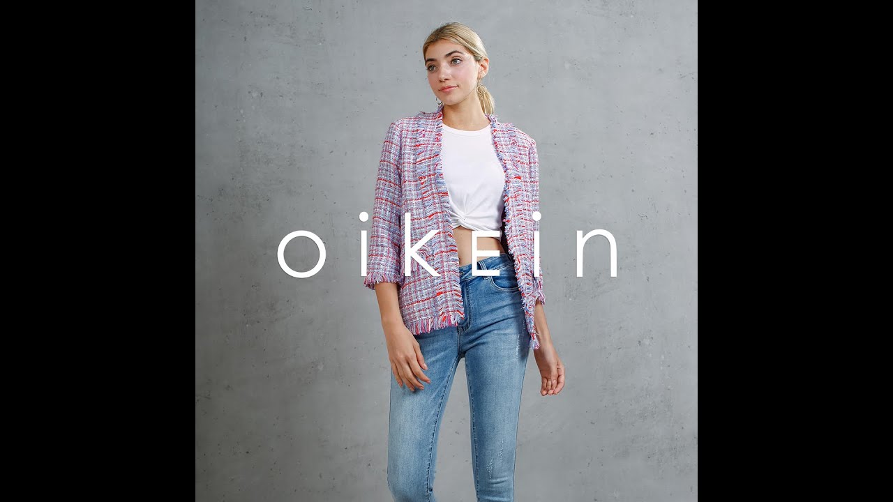 Frayed Edge Tweed Jacket /OikEin.uk