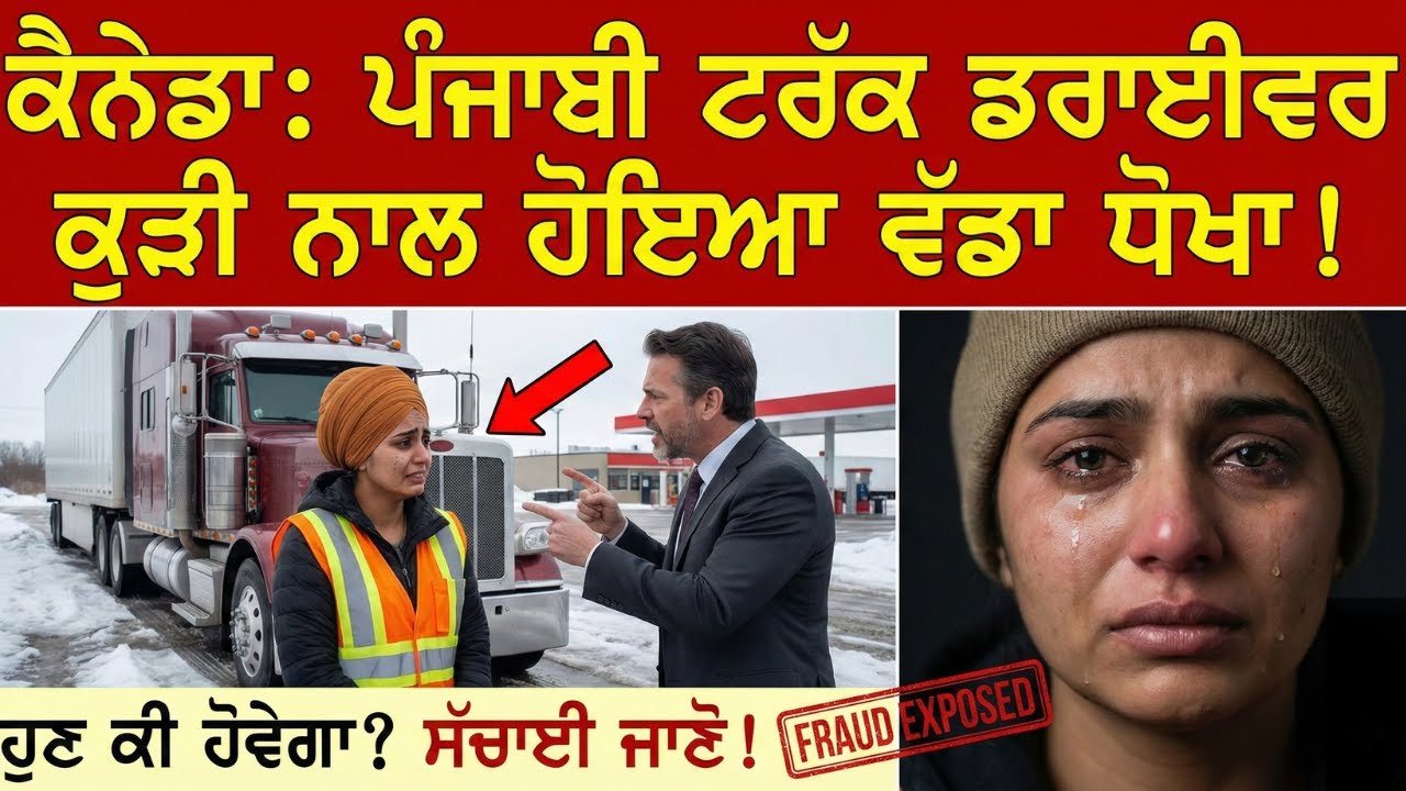ਅੰਮ੍ਰਿਤਧਾਰੀ ਧੀ ਨਾਲ ਕੈਨੇਡਾ 'ਚ ਹੋਇਆ ਧੱਕਾ: 40 ਲੱਖ ਵੀ ਗਏ ਤੇ ਇੱਜ਼ਤ ਵੀ? #canadatruckdriver